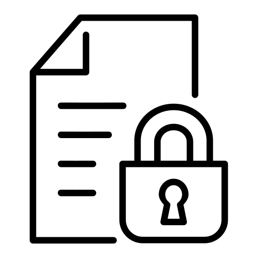 Confidential process icon
